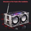 EIELEDIY Compatible Kit: Voice-Activated Level Indicator Dual Channel Speaker for