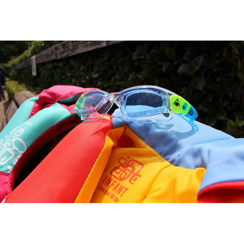 Phelps Aquasphere アクアスフィアー スイミングゴーグル KAMELEON KIDS CLEAR B/LIME/BLUE LENS 183900