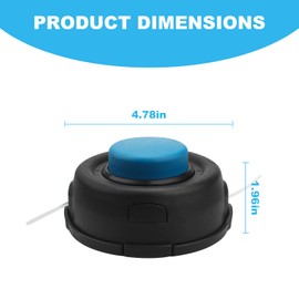 AAAQQ T35 531300183 Tap Advance String Trimmer Head for Husqvarna Straight Shaft Trimmers, Universal Weed Eater Head with .095-Inch Trimmer Line