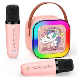 Dislocati Microphone Children, Gift Girls 3-12 Years Mini Microphone Bluetooth Toy from 3-12 Years Girls Karaoke Microphone Children Girls Gifts 4-11 Years Karaoke Children
