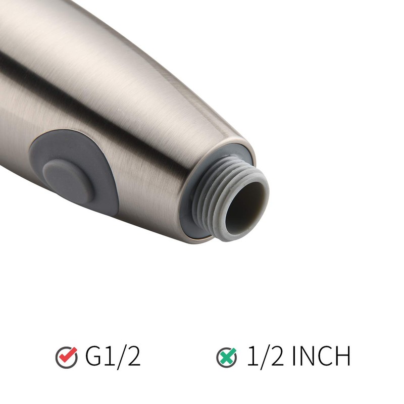 Kitchen Faucet Sprayer Head 2-Function Nozzle Spout G1/2 Connector Pull