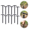 Kisangel 12pcs Heavy Duty Plastic Tent Pegs Outdoor Camping Tent