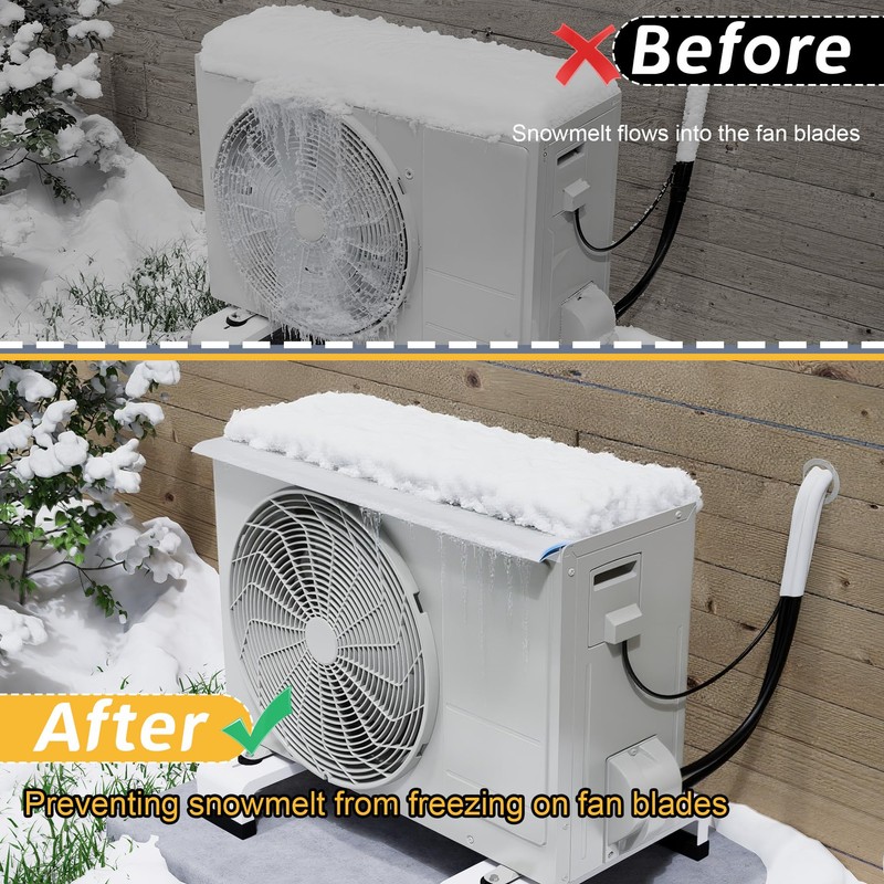 Flamorrow Air Conditioner Snow Guard for Outdoor Unit, 31.5" L