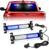 Emergency Strobe Traffic Light Bar 40LED Dash Safety Flashing Front/Rear