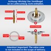 Replacement Gasket and Spigot for Bathtub Plug, 4 Pieces, Spigot