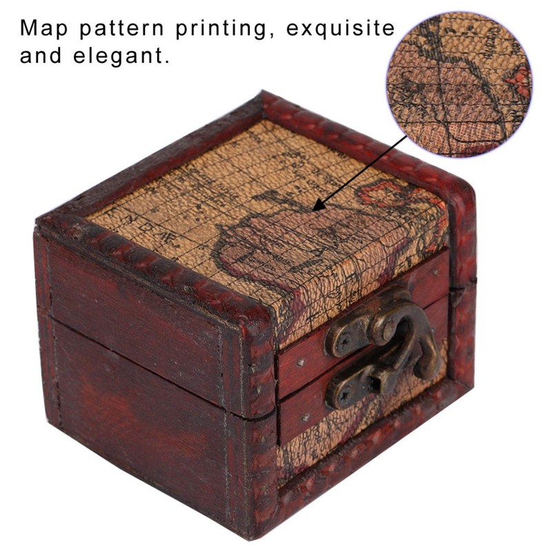 Portable Wooden Box Vintage, Firm Eco-Friendly Wooden Tool Box Vintage,