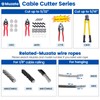 Muzata Cable Cutter Wire Rope Cutter Heavy Duty Stainless Steel