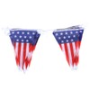 LABRIMP 3pcs Large American Flag Pennant Banner Patriotic Bunting for