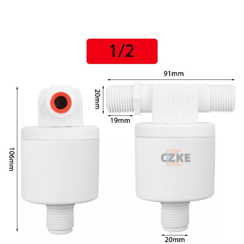 GUMMMY 1/2'' 3/4'' 1'' Floating Ball Valve Automatic Float Valve