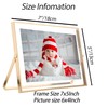 Gold Floating Picture Frame 7x5'' Set of 2(Horizontal) for Picture