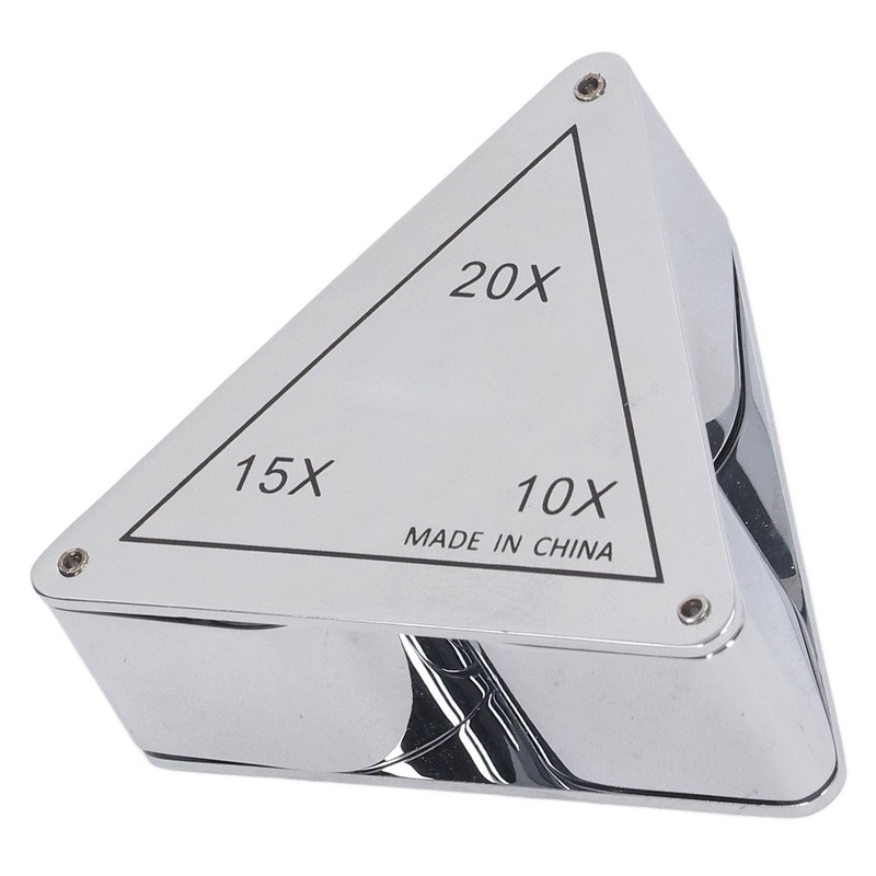 3 Lens Loupe Pocket Foldable Jewelers 10X 15X 20X Jewelry