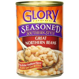 Glory Foods, Great Northern Beans, 15.5oz Can (Pack of 6)