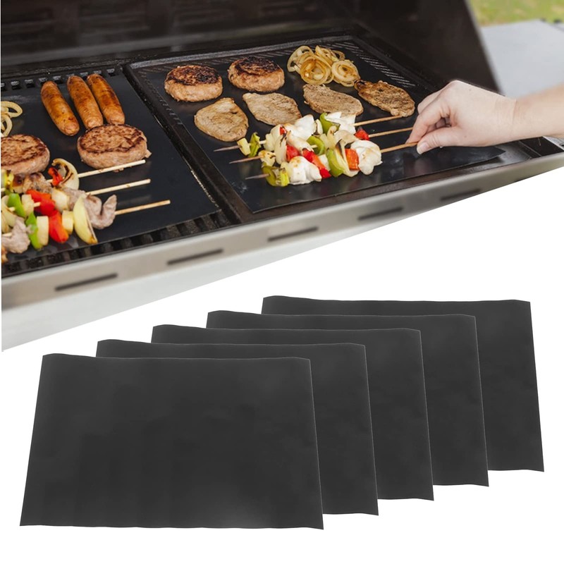 QANYEGN Grill Mat, Non Stick BBQ Outdoor Grill Mats, Portable