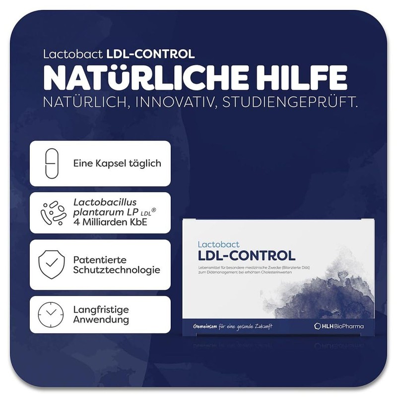 Lactobact LDL-Control Enteric Juice-Resistant Capsules Pack of 90