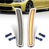 AJP Distributors Clear Lens Amber LED Front Bumper Side Marker