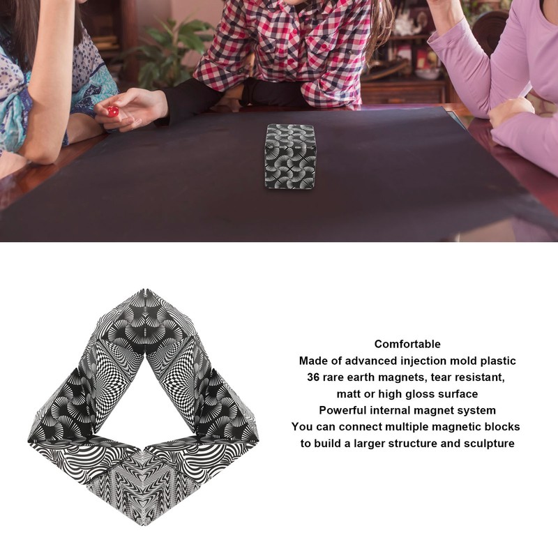 Shape Cube Magnetic ABS Geometric Cube Puzzle Toy for Daily