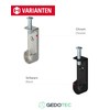 Gedotec Ceiling Wardrobe Rail Bearing, Pack of 4 Clothes Rail