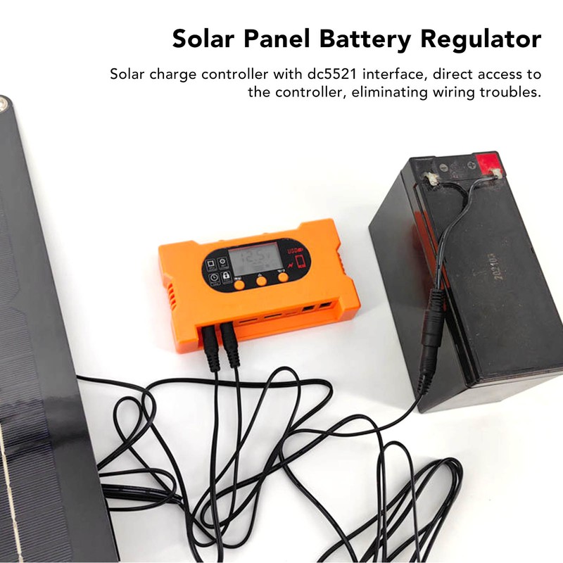 Solar Charge Controller 12V 24V Dual USB Type C Fast