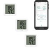 YoLink Indoor Hygrometer Thermometer, 3-Pack, 2-Year Data Storage Export, Advanced