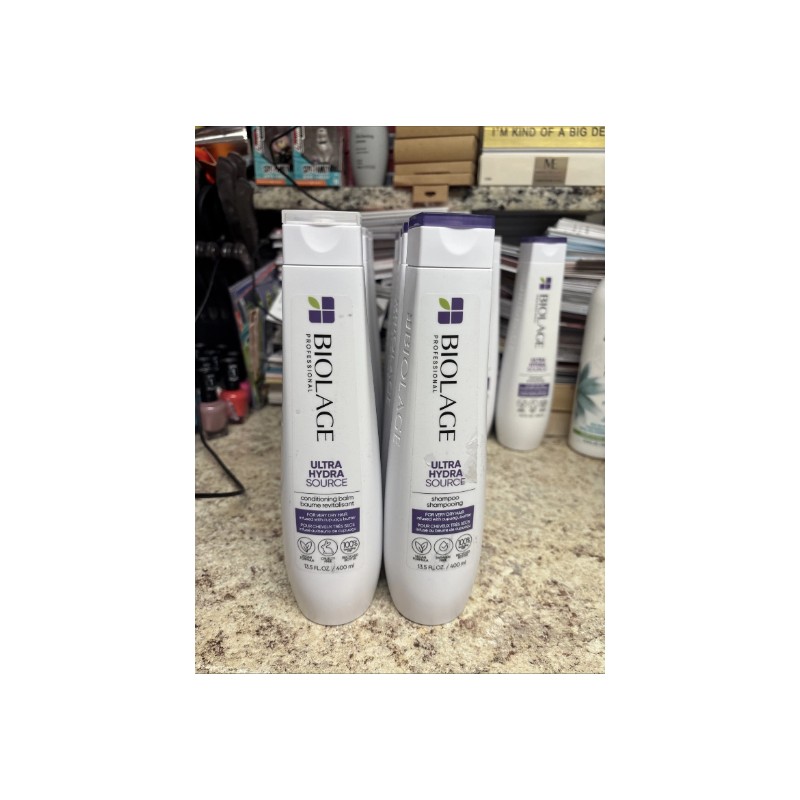 MATRIX BIOLAGE ULTRA HYDRA SOURCE SHAMPOO & CONDITIONING BALM 🎨🩰🎹