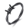 SOBHART Barbed Wire Rings for Men Women Stainless Steel Gothic
