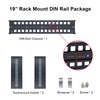 19 Inches Adjustable Rack Mount DIN Rail Bracket for Media