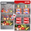 SCAVATA 2 Pack Stackable Refrigerator Organizer, Soda Can Dispenser Pop
