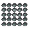 KIMISS 25Pcs Pack Black Survival, Compass Umbrella Rope Accessories Compass