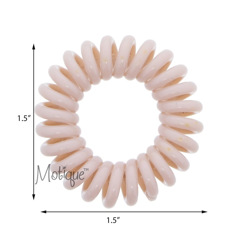 Small Coil Hair Ties For Girls - Set of 6