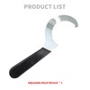 HDBUBALUS Universal Motorcycle Shock Adjustment Tool Shock Spanner Wrench 1