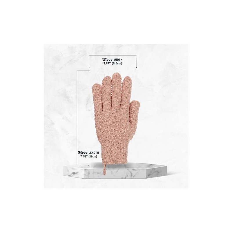 Pares Guantes Exfoliantes 100 Nailon Doble Textura Spa Masajes Eliminación