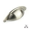 Nickel Cup Kitchen Cabinet Door Handle Cupboard Drawer Bedroom Furniture