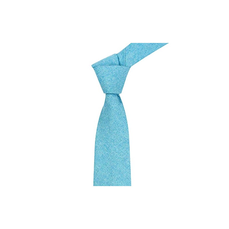 King & Priory Maya Blue Donegal - Corbata de tweed,