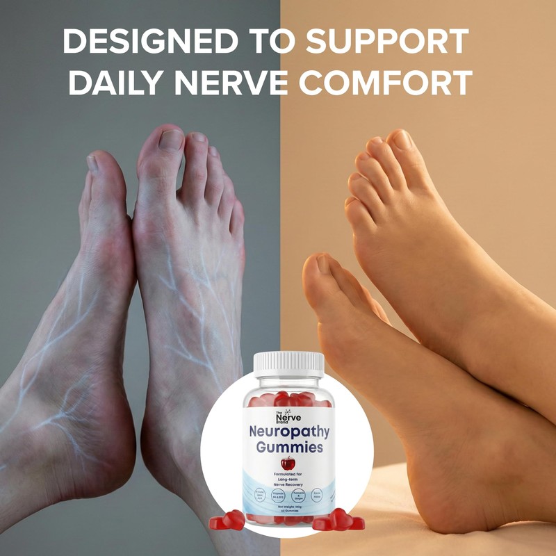The Nerve Brand Neuropathy Nerve Support Gummies – 600mg R-Alpha