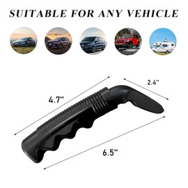 Yourkar Car Door Handle Assist, Multifunctional Portable Vehicle Assist Support Handle for Elderly, Auto Door Latch Support Handle for Getting in/Out of Car, Car Accessories (Black)