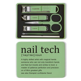 Best Nail Tech Gifts for Women Nail Clipper Set, 6 Pcs Toenail Clippers, Stainless Steel Fingernail Clipper Sharpest Thick Toenail & Ingrown Nail Clipper Set (Nail tech Green)