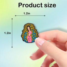 40Pcs Jesus Shoe Decoration Charms for Croc Clog, Religious Cross Faith Charms Accessories