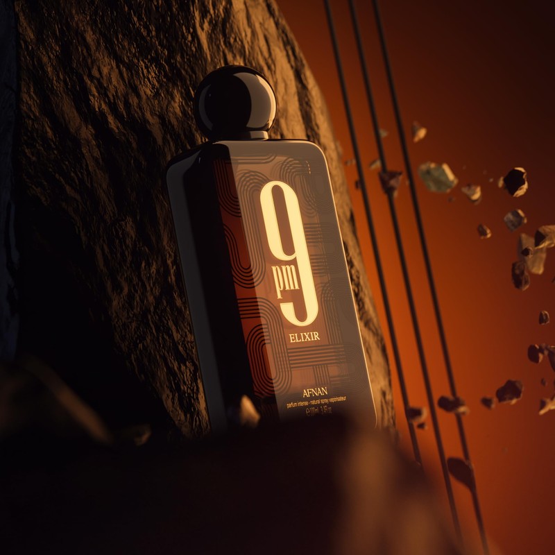 Afnan 9 PM Elixir Unisex Extrait de Parfum, 3.4 Fl.