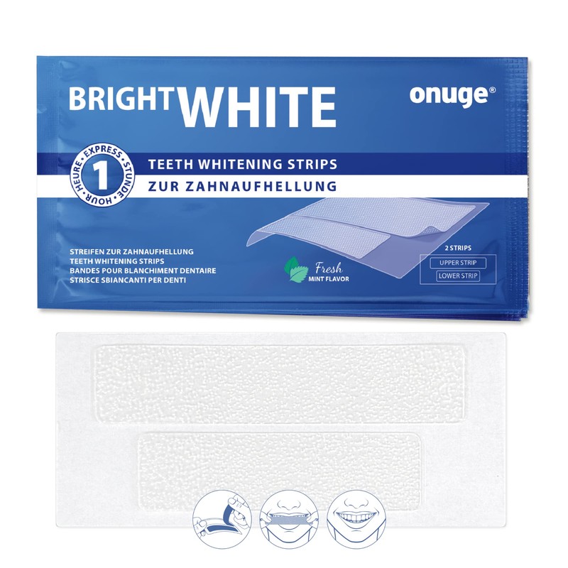 Onuge Bright White Teeth Whitening Strips - Whitening Strips for