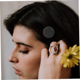 BESPORTBLE 100Pcs Felt Fabric Sheets for DIY Crafts Non Woven Felt Circles Black for Sewing and Patchwork Projects Lightweight and Easy to Use