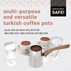 Serenk Turkish Coffee Pot Cezve, Milk Warmer, Ibrik Briki Greek