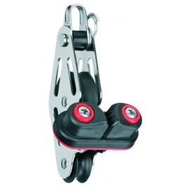 Niederholer Block Plain Bearing 6-8 mm - 2 Rollers, Shackle, Bulkhead Clamp