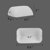 Anmire White Glass Bankers Lamp Shade Replacement Cover or Banker's