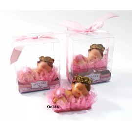 Unbranded 12 It's a Girl Baby Princess Figurine Recuerdos de Bautizo Party Favors Keepsake