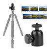 Denash Camera Ball Head, Aluminum Alloy Wearresistant Monopod Ball Head,
