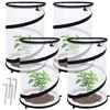 4 Pcs Pop Up Insect Barrier Plant Cover Net, 19.6"