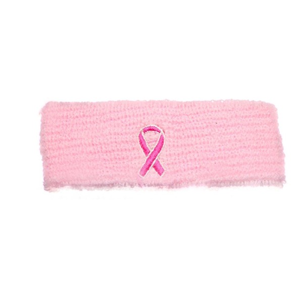 Diadema deportiva para concienciación sobre el cáncer de mama, Pink Ribbon Sport Headband, 5 Bands, 1