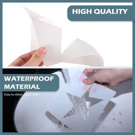 8 Pieces Star Template Reusable Plastic Stencils 5 Point Star Template Large Star Stencil Wall Stencils Painting Template Room Decor for Craft DIY Wall Furniture