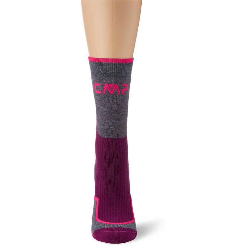 CMP Trekking Sock Wool Mid, Adult, Unisex, Purple, 36/38