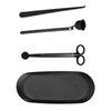 Wick Cutter Black Stainless Steel Candle Accessories With Wick Hook